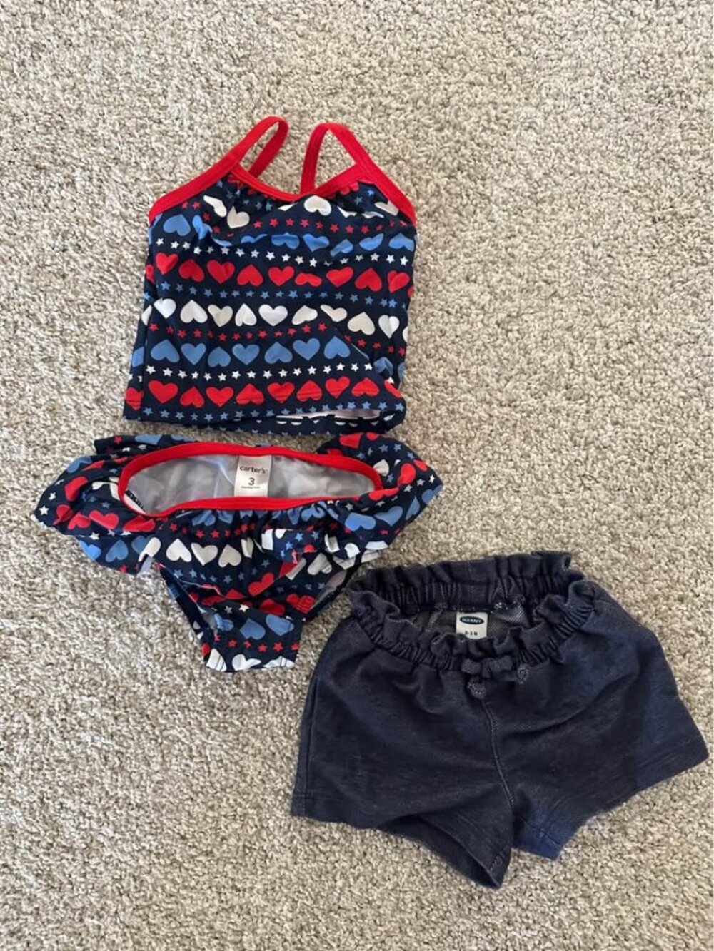 3mo baby swimsuit & shorts